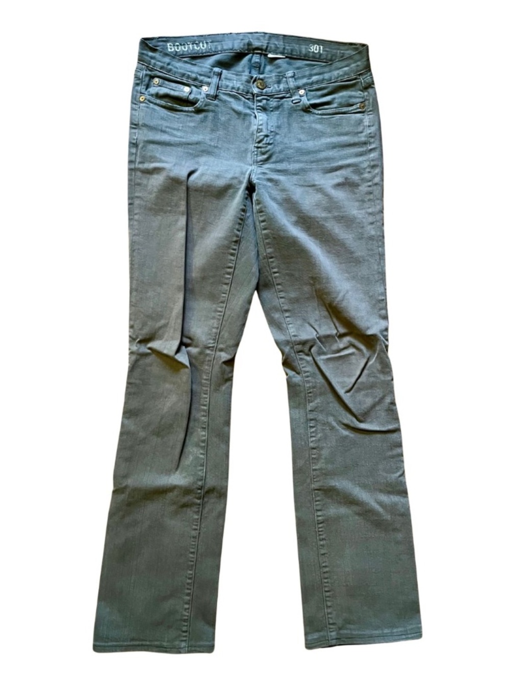J. Crew Women's Gray Denim Bootcut Jeans Pants Long Tall Classic Staple